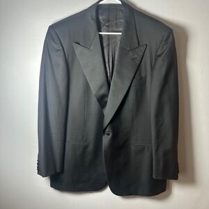 Ermenegildo Zegna Wool Tuxedo Suit Blazer Pants Men's Black Formal